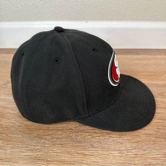 New Era San Francisco 49ers Black Fitted Men's Hat, Size: 7 3/8 - Picture 6 of 11